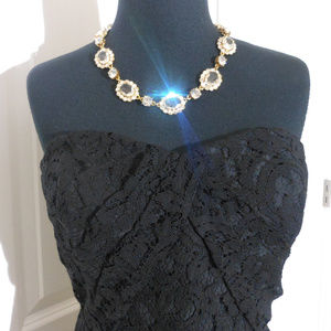 J CREW Kelsey Strapless Dress * Leavers Lace 8-10